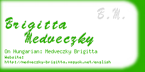 brigitta medveczky business card